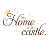 Трафарет клеевой "My home is my castle" Creativim, 10 х 15 см, многократного применения, мягкий